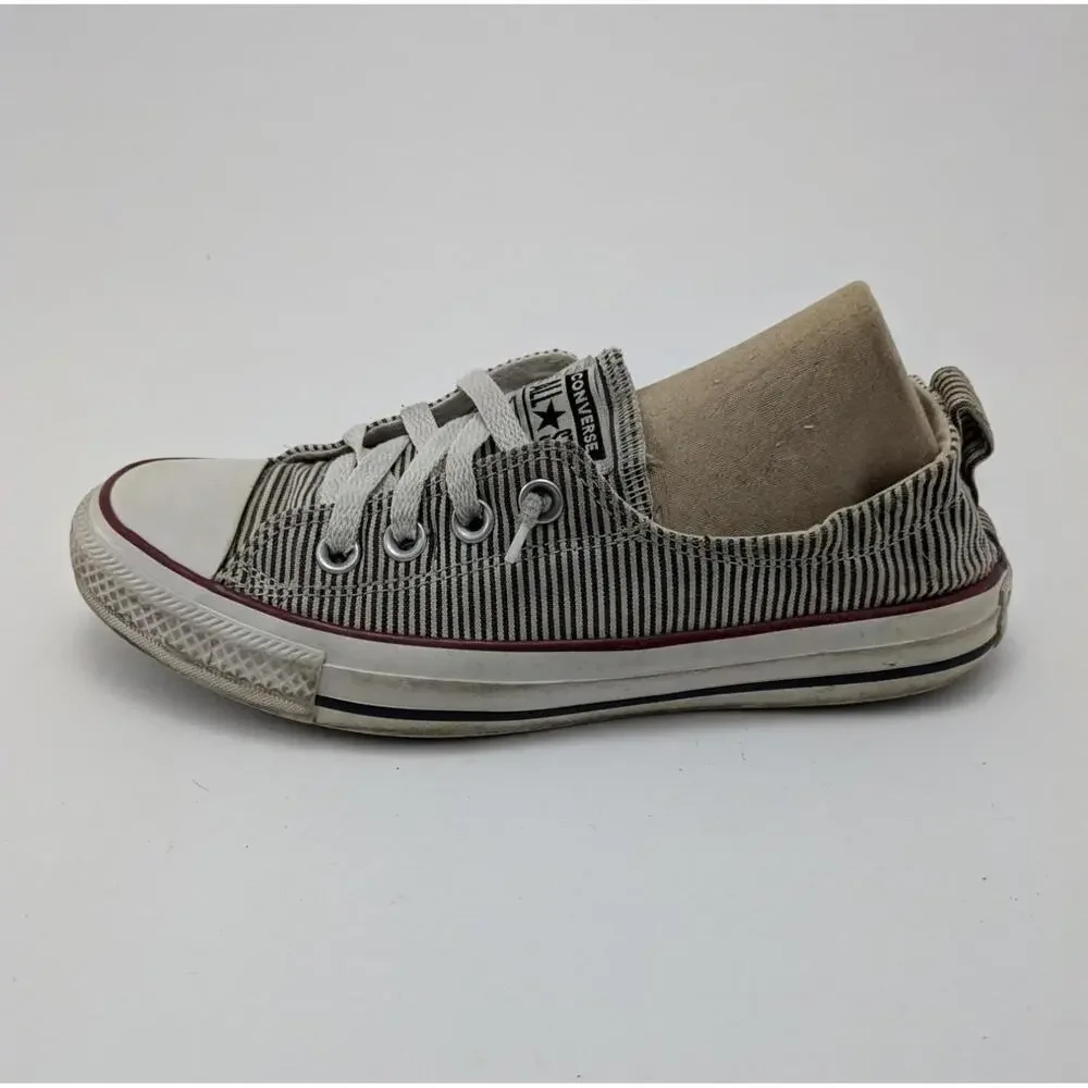 Womens Converse Shoreline‎ Low Top Striped Skate Sneakers Shoes 562034F Size 7